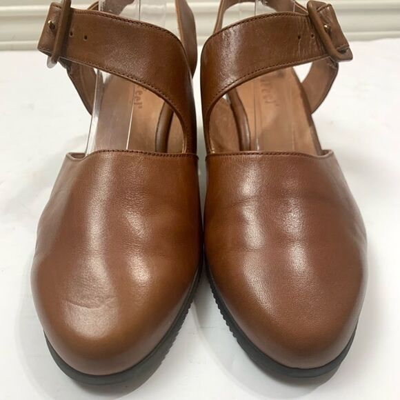 BeautiFeel Leather Slingback Heels - Picture 6 of 10